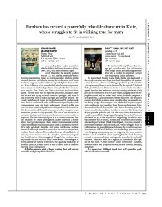 Kirkus Reviews inside feature of Candidate